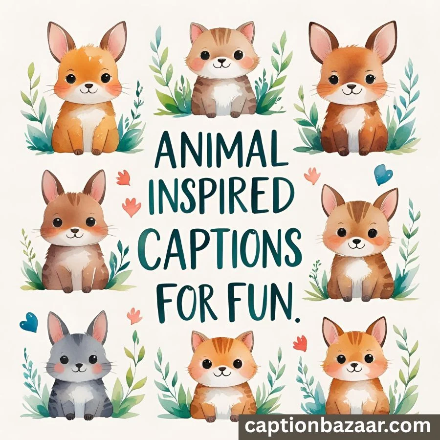 Animal-Inspired Captions for Fun