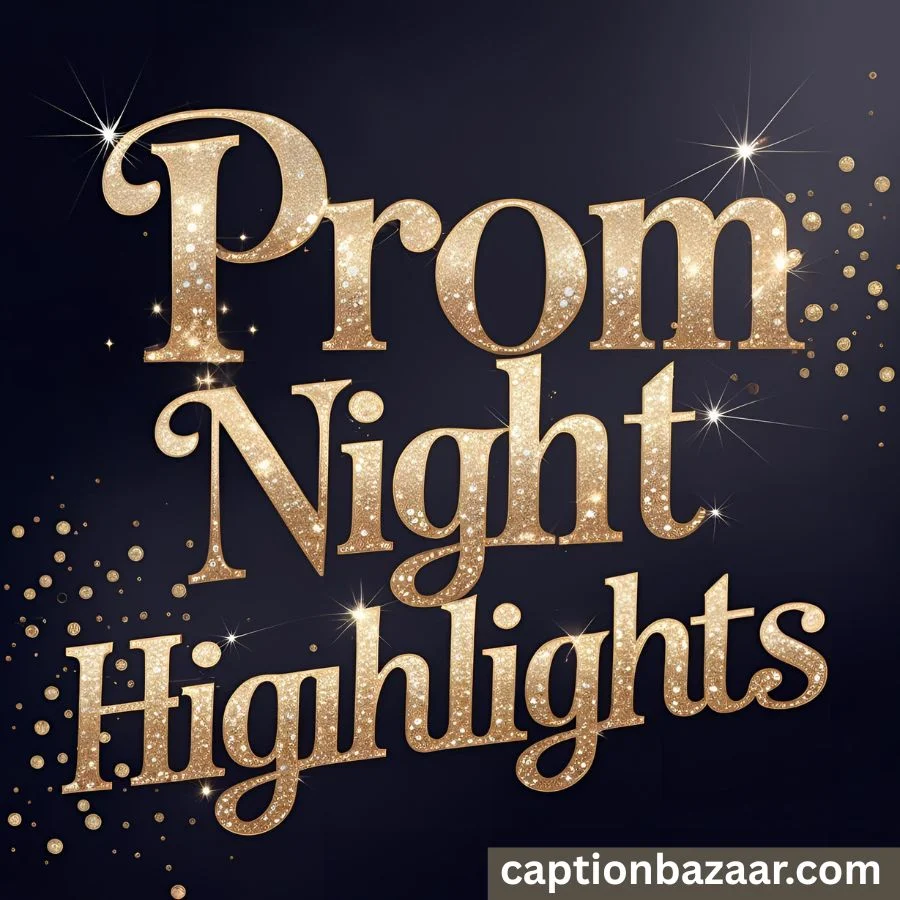 Captions for Prom Night Highlights