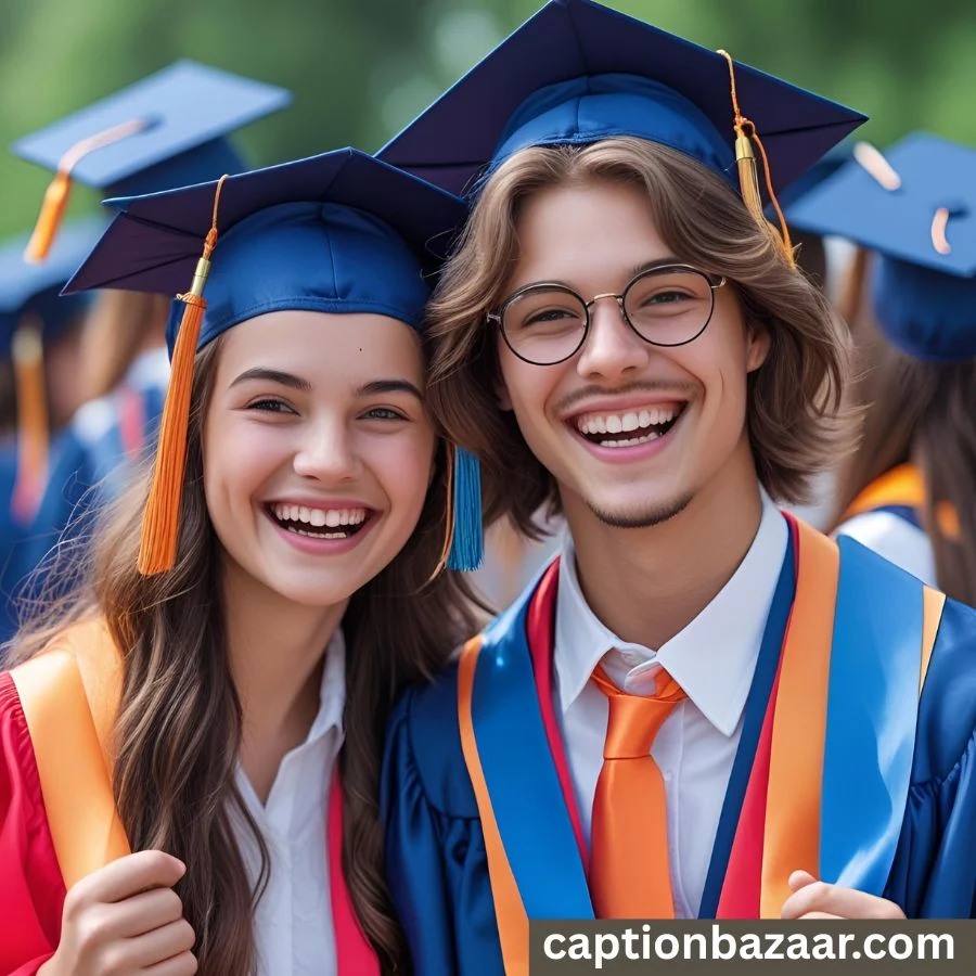  Funny Graduation Captions for Siblings