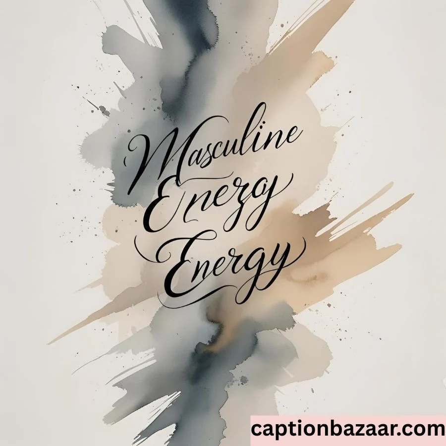 Masculine Energy Captions