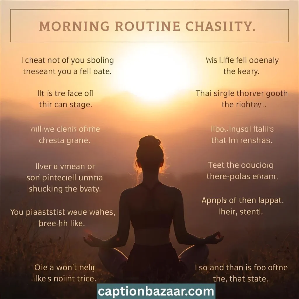 Morning Routine Chastity Quotes 