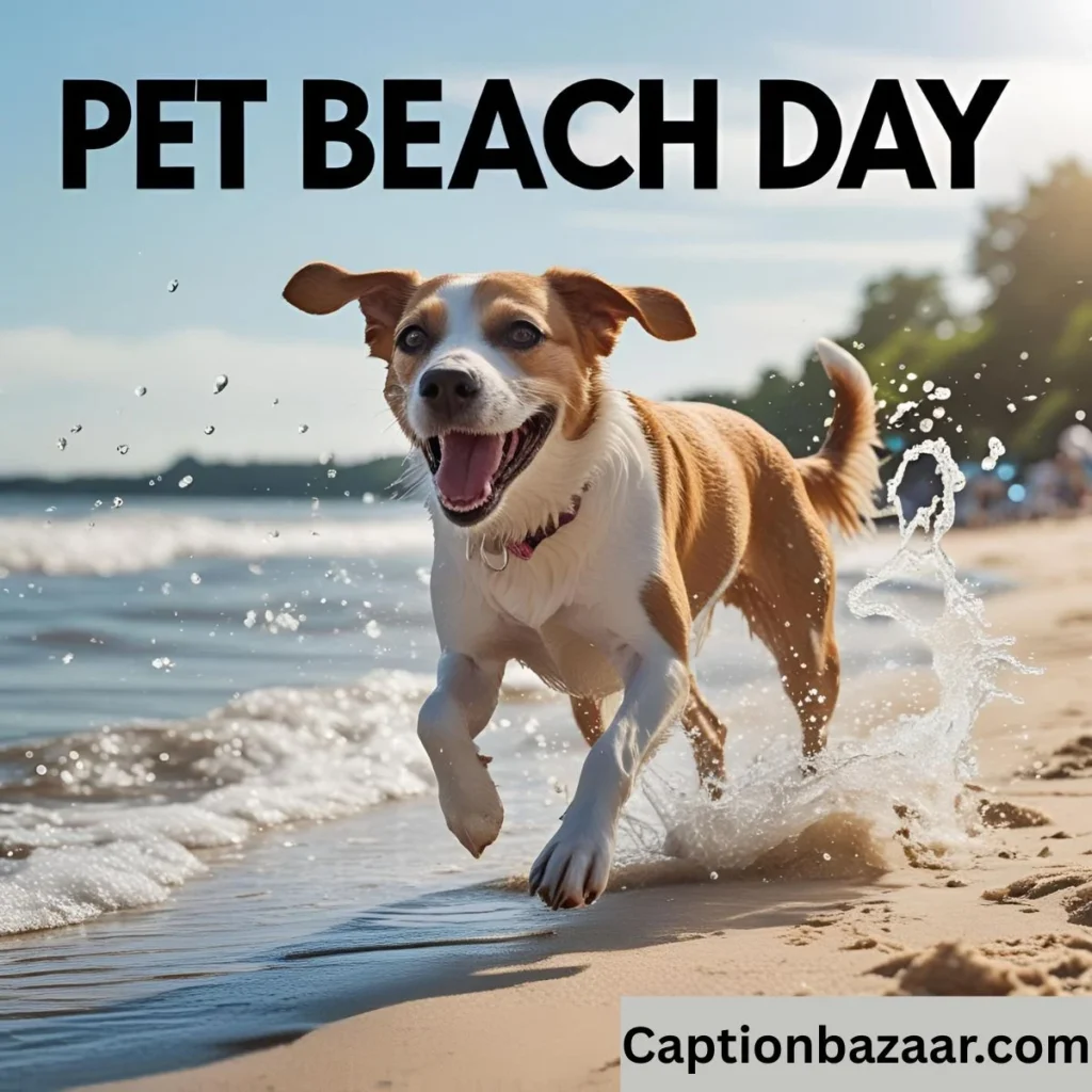 Pet Beach Day Captions
