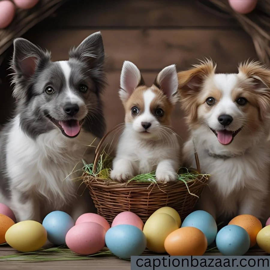 Pet-Themed Easter Captions for Furry Friends