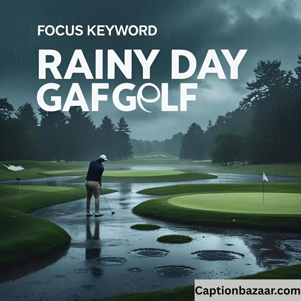 Rainy Day Golf Captions