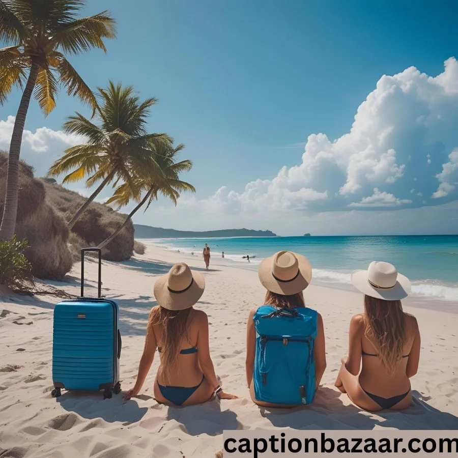 Travel & Beach Check-In Captions