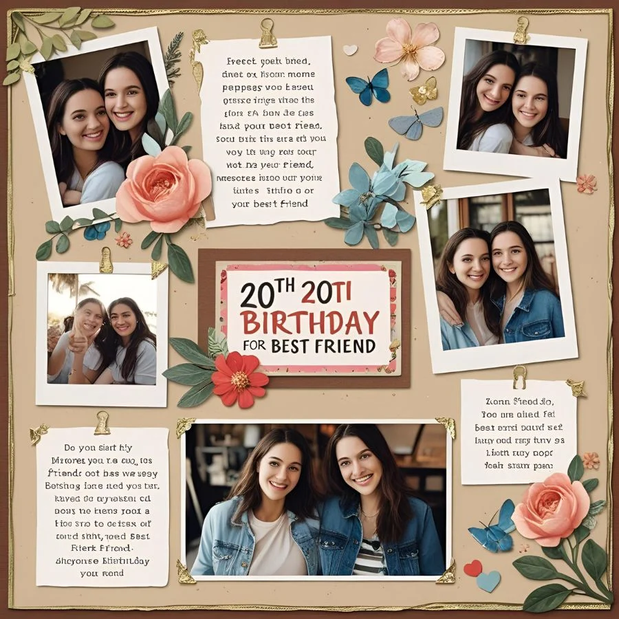20th Birthday Captions for Best Friend