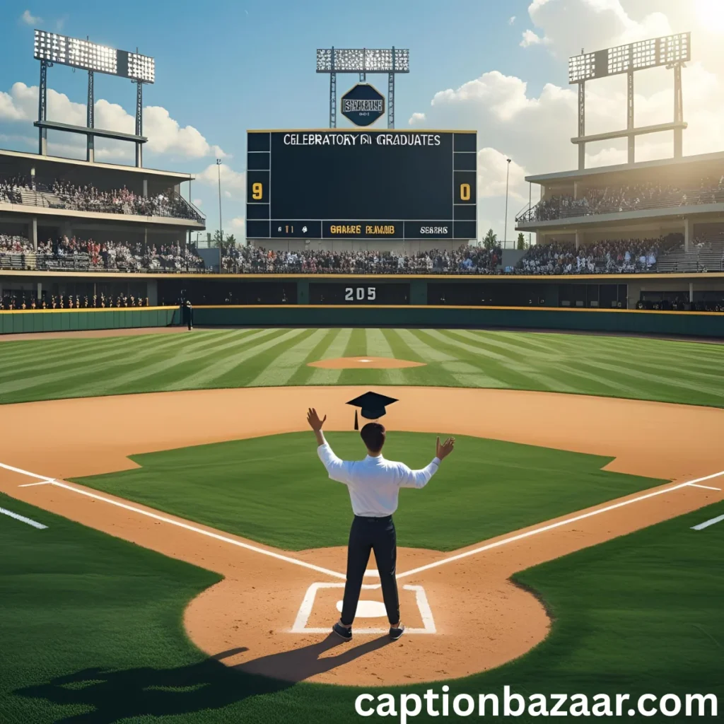 Baseball Captions for Graduates