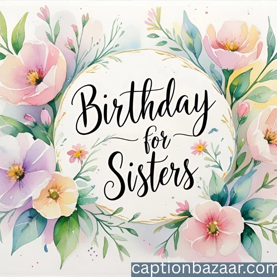 Birthday Captions for Sisters 