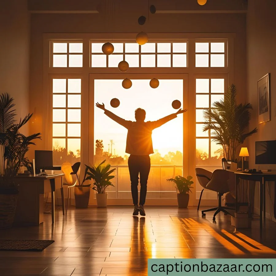 Birthday Captions for Work-Life Balance