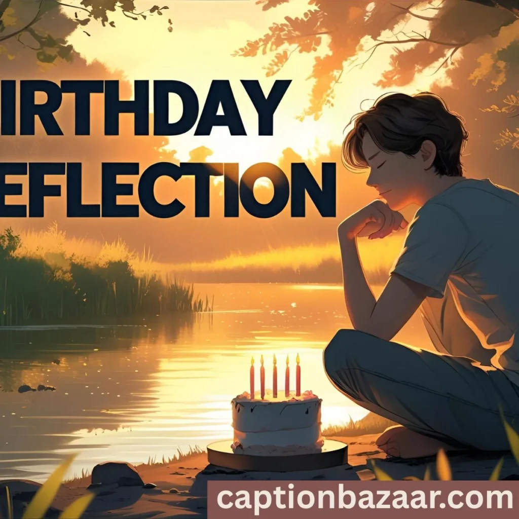 Birthday Reflection Captions