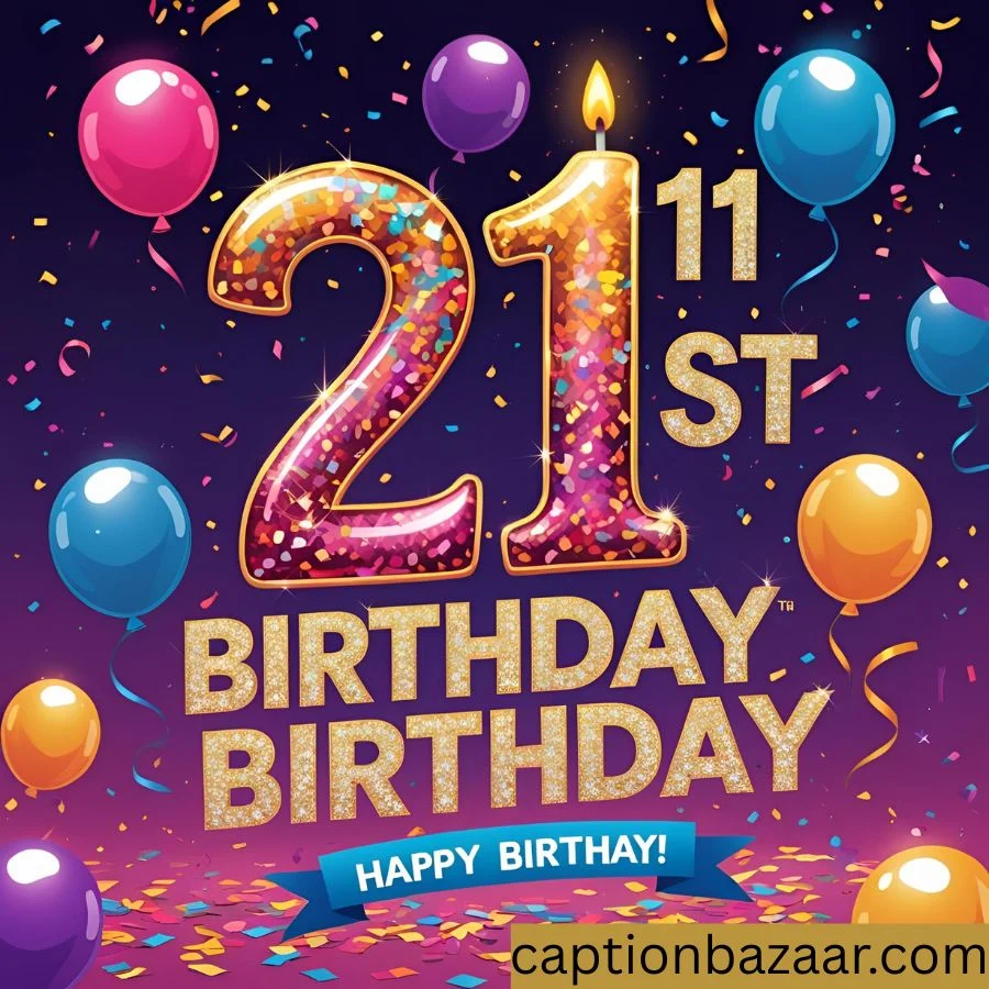 Celebrity-Inspired 21st Birthday Captions