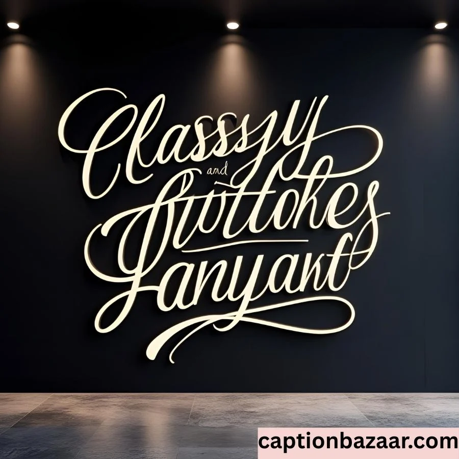 Classy and Witty Captions