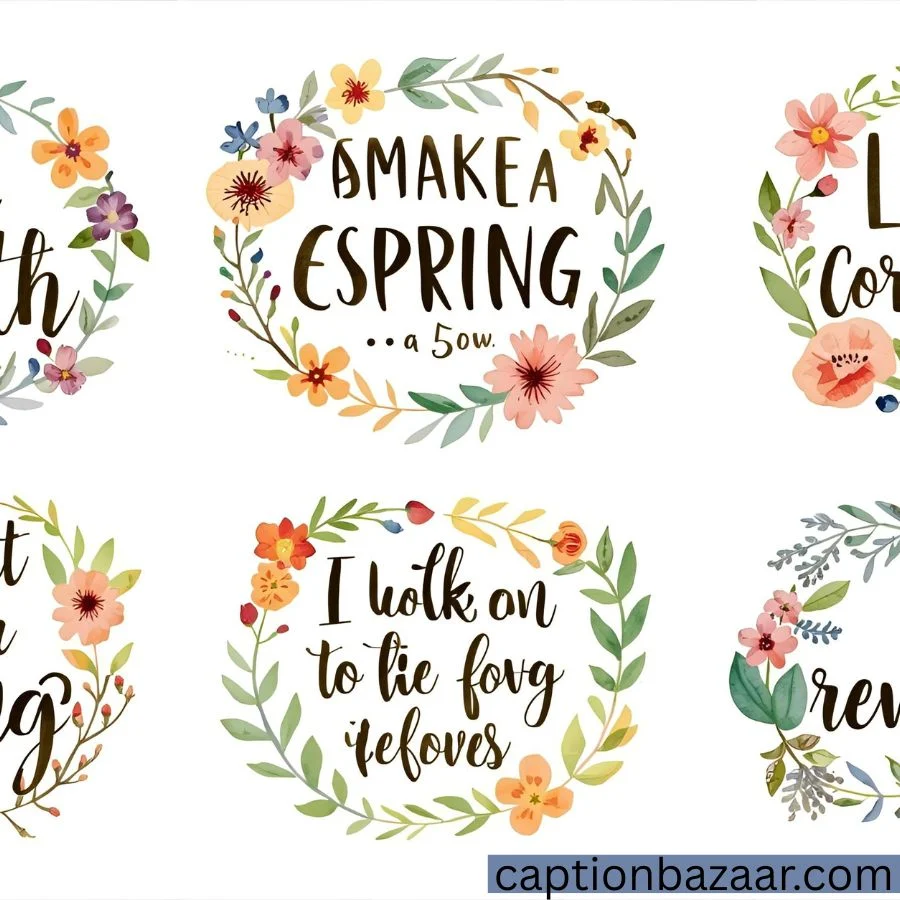 Cute Captions for Spring