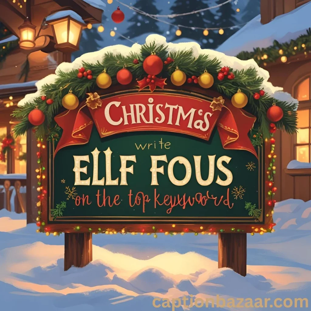  Elf-Themed Captions