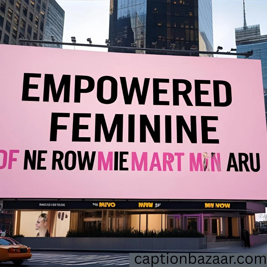 Empowered Feminine Captions