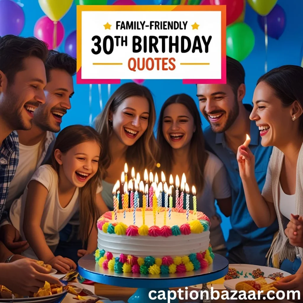 Family-Friendly 30th Birthday Quotes