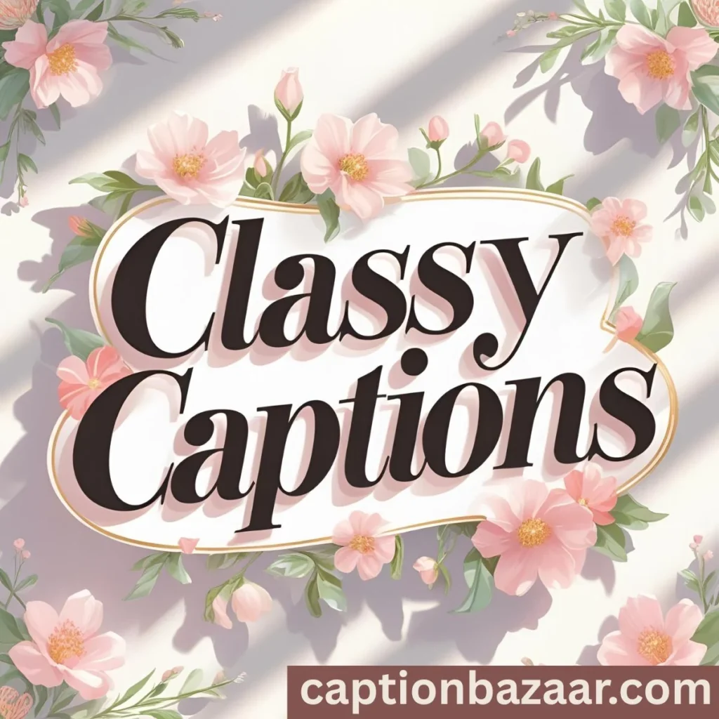 Floral & Feminine Classy Captions 🌸