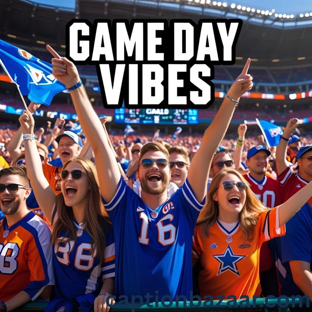 Game Day Vibes Captions