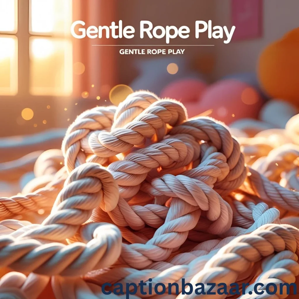 Gentle Rope Play Captions