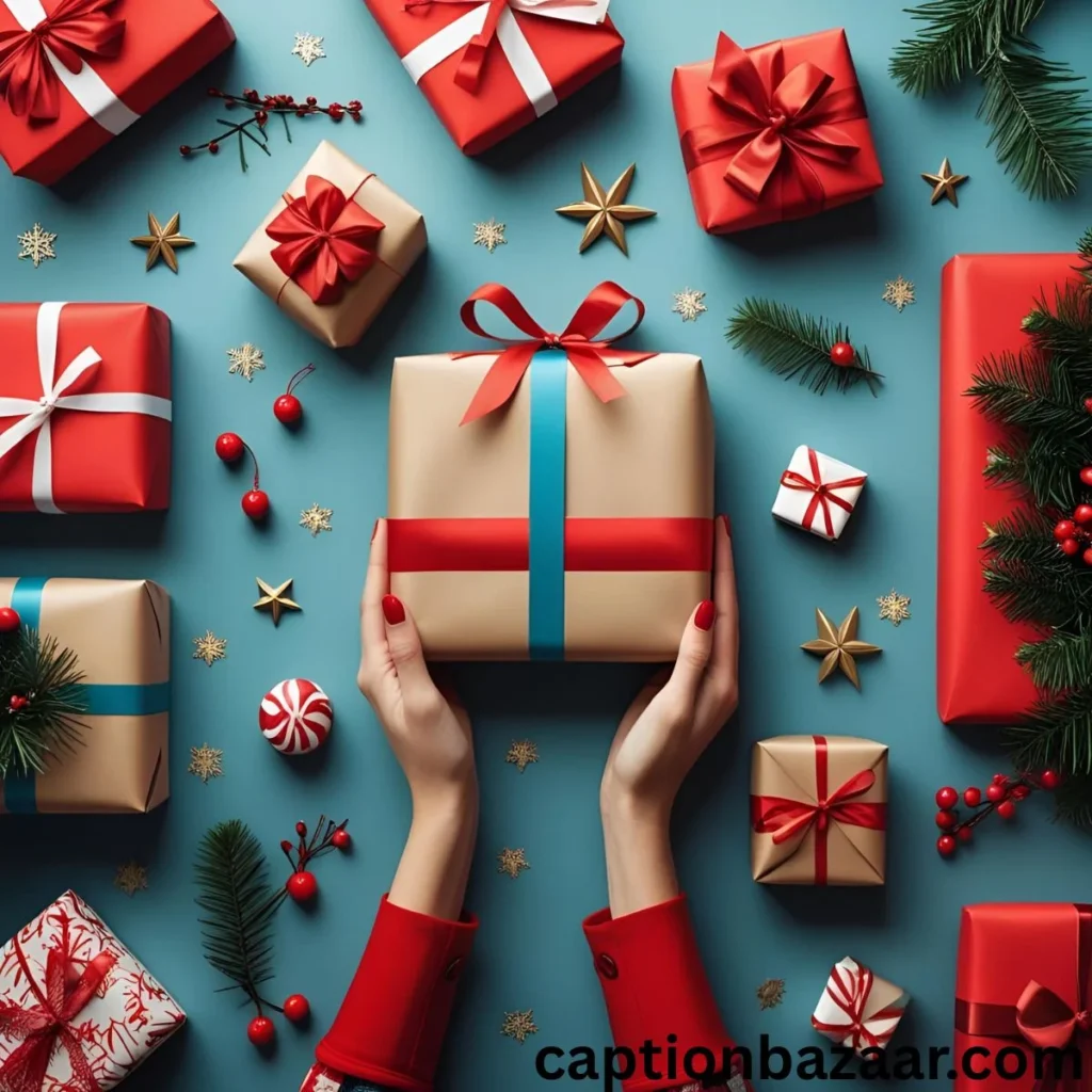 Gift-Wrapping and Shopping Captions