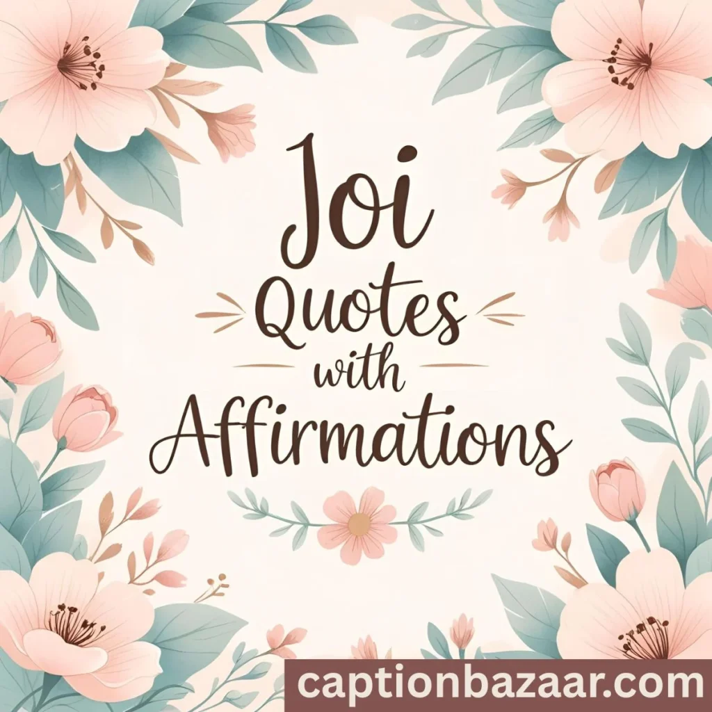 JOI Quotes with Affirmations