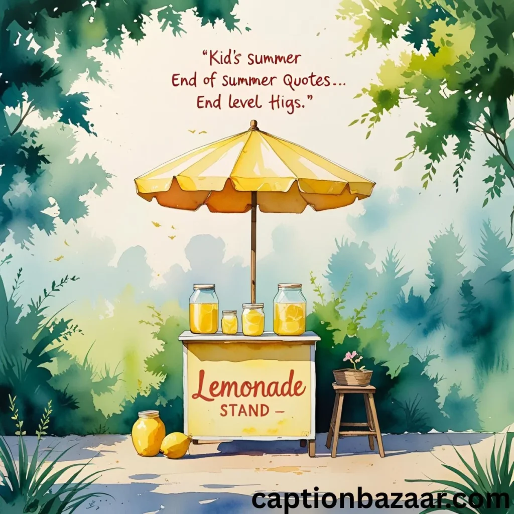 Kids' End of Summer Quotes