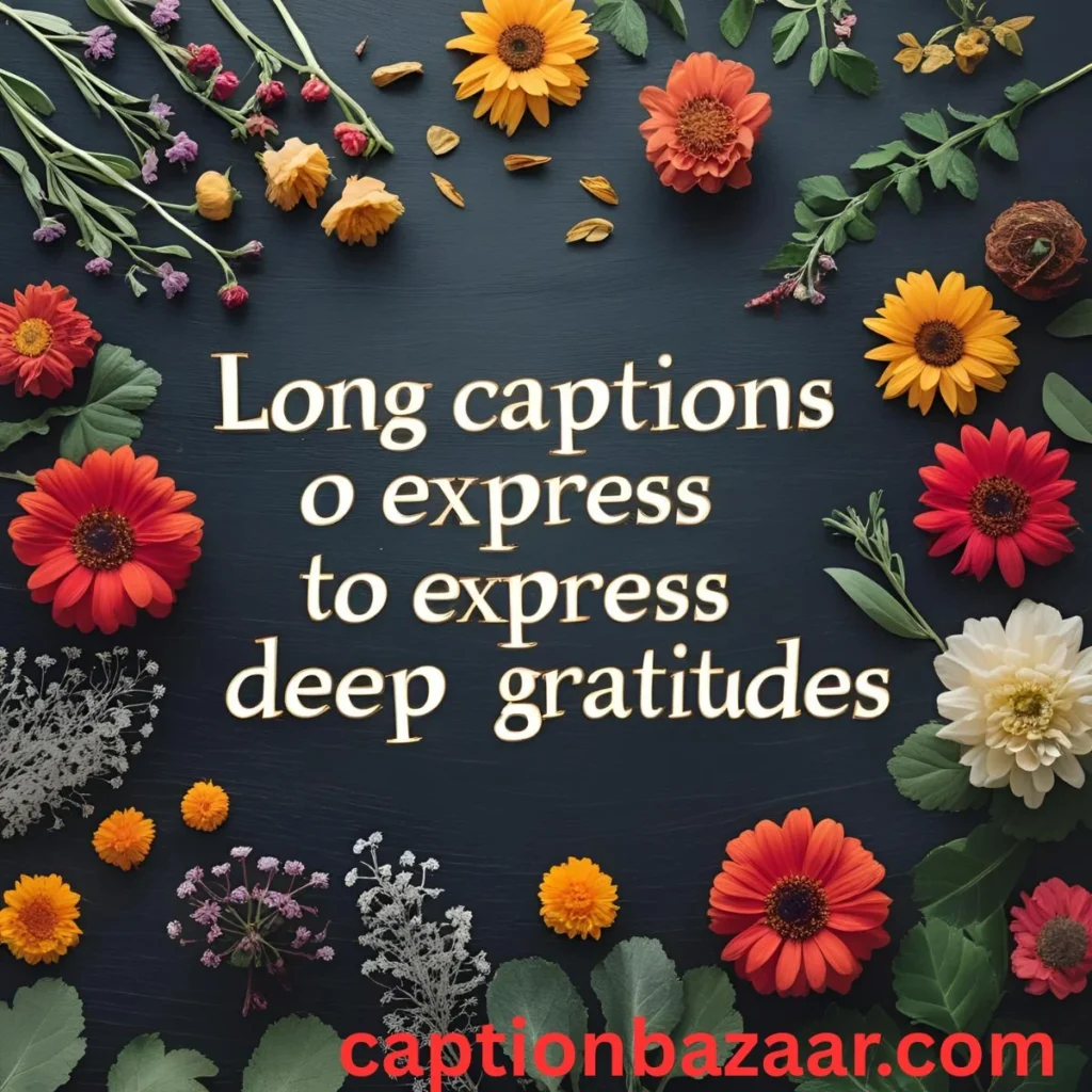 Long Captions to Express Deep Gratitude