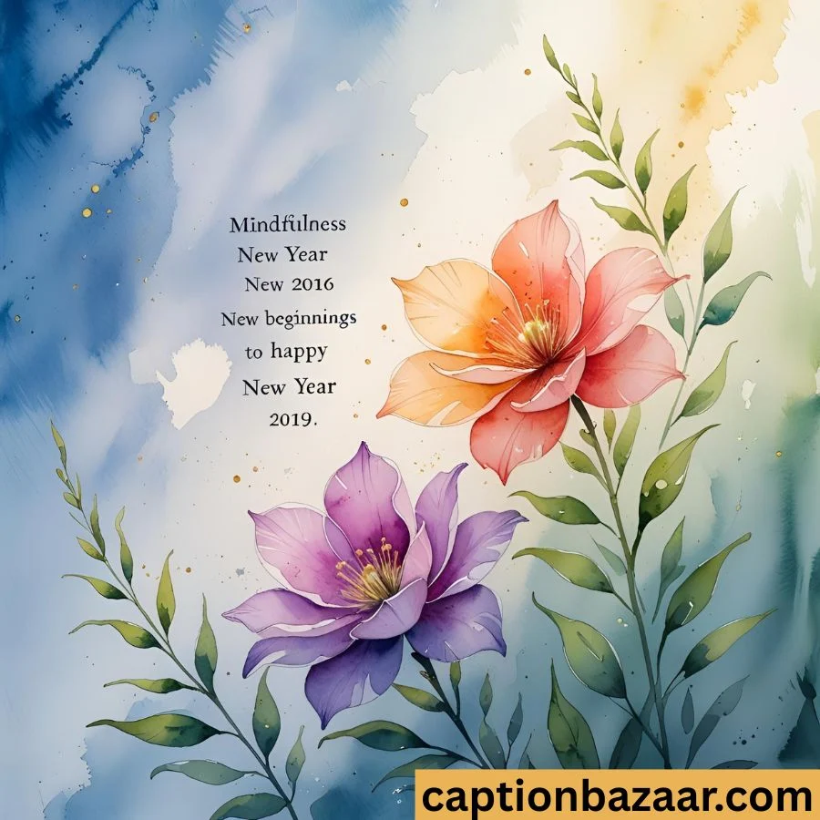 Mindfulness New Year Captions