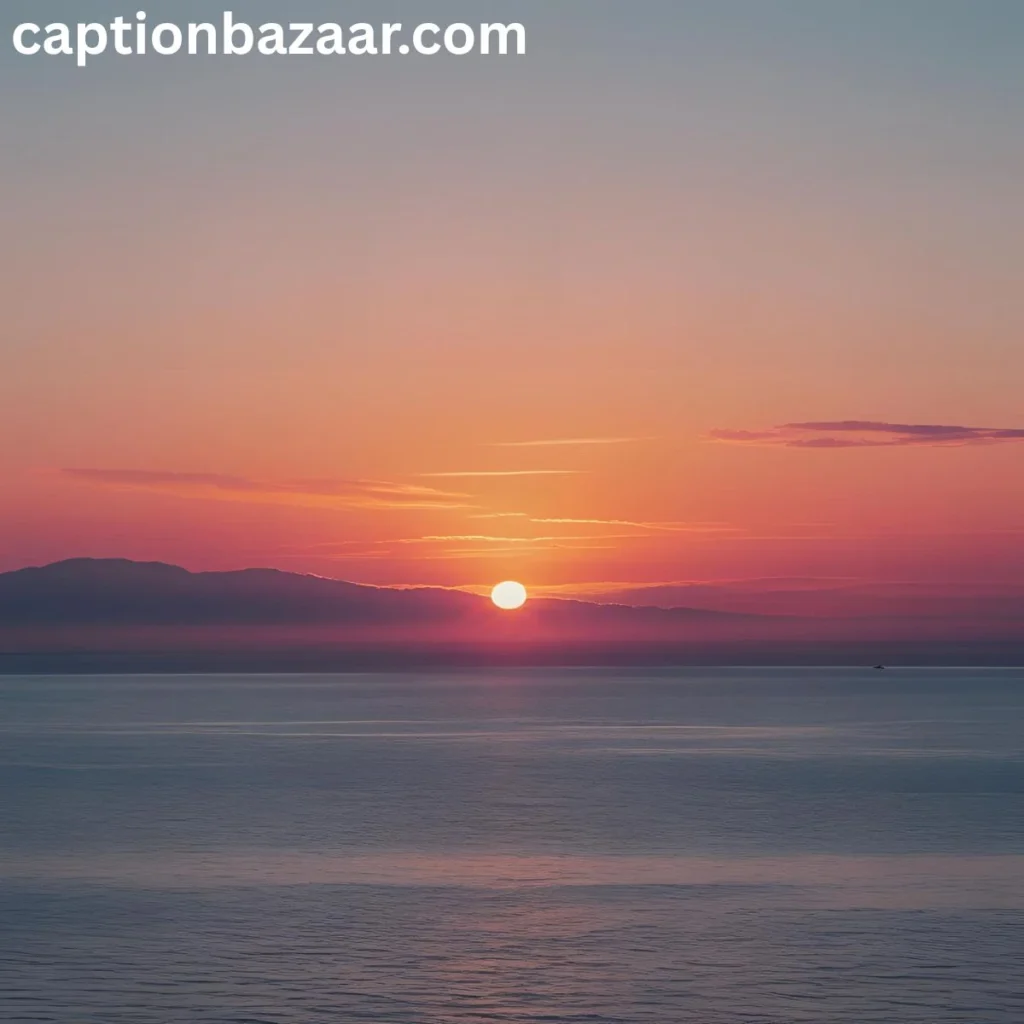 Minimalist Sunset Captions for Instagram