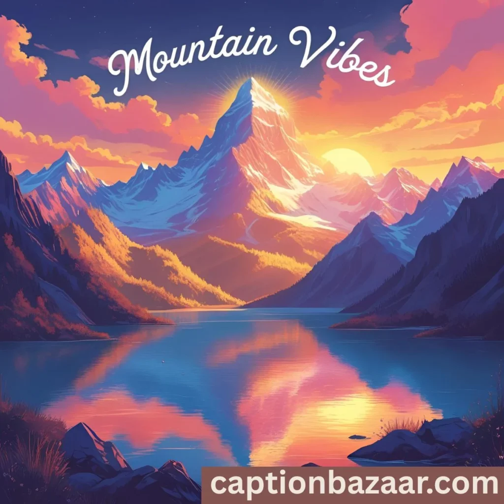 Mountain Vibes Captions