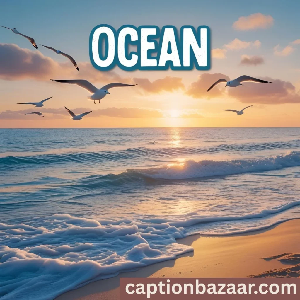 Ocean and Beach Captions