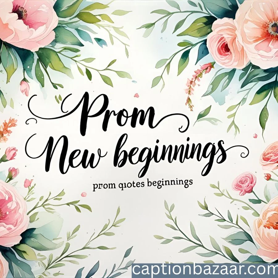 Prom Quotes About New Beginnings