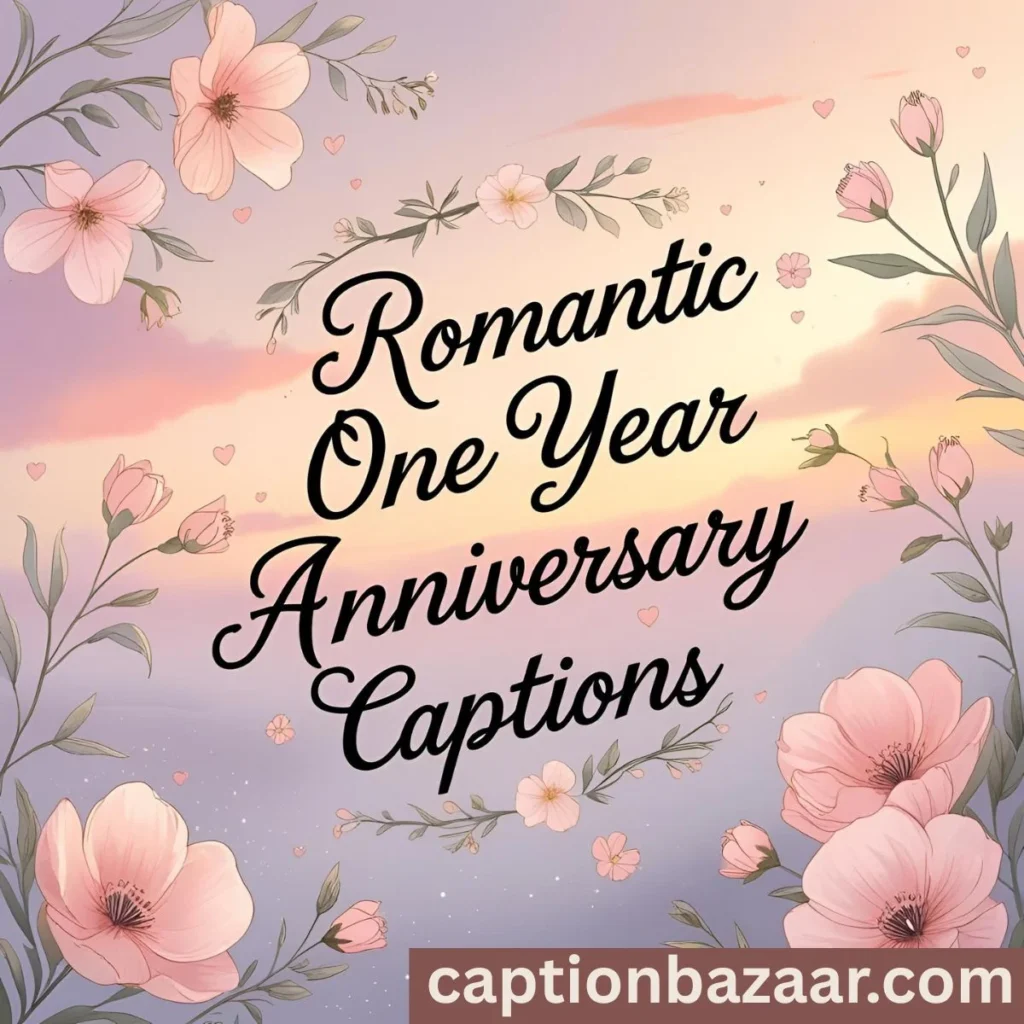 Romantic One Year Anniversary Captions