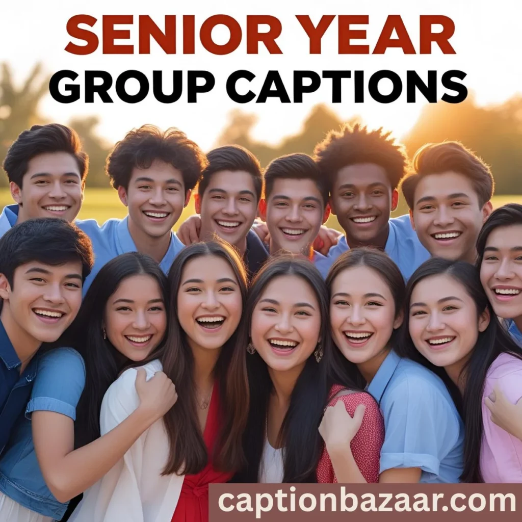 Senior Year Group Captions 