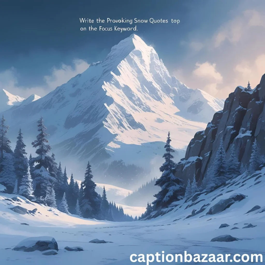 Thought-Provoking Snow Quotes