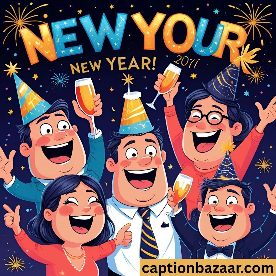 Top 5 Funny New Year Captions to