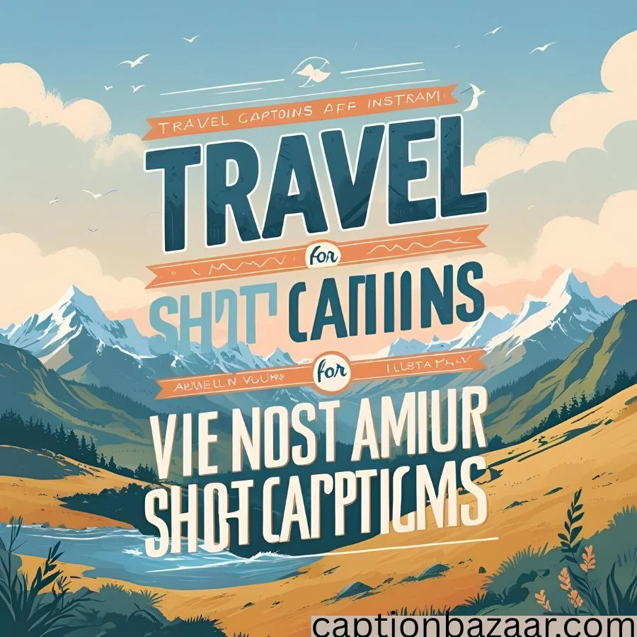 Travel Short Captions for Instagram