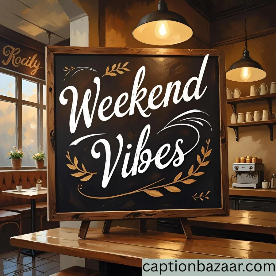 Weekend Vibes Captions