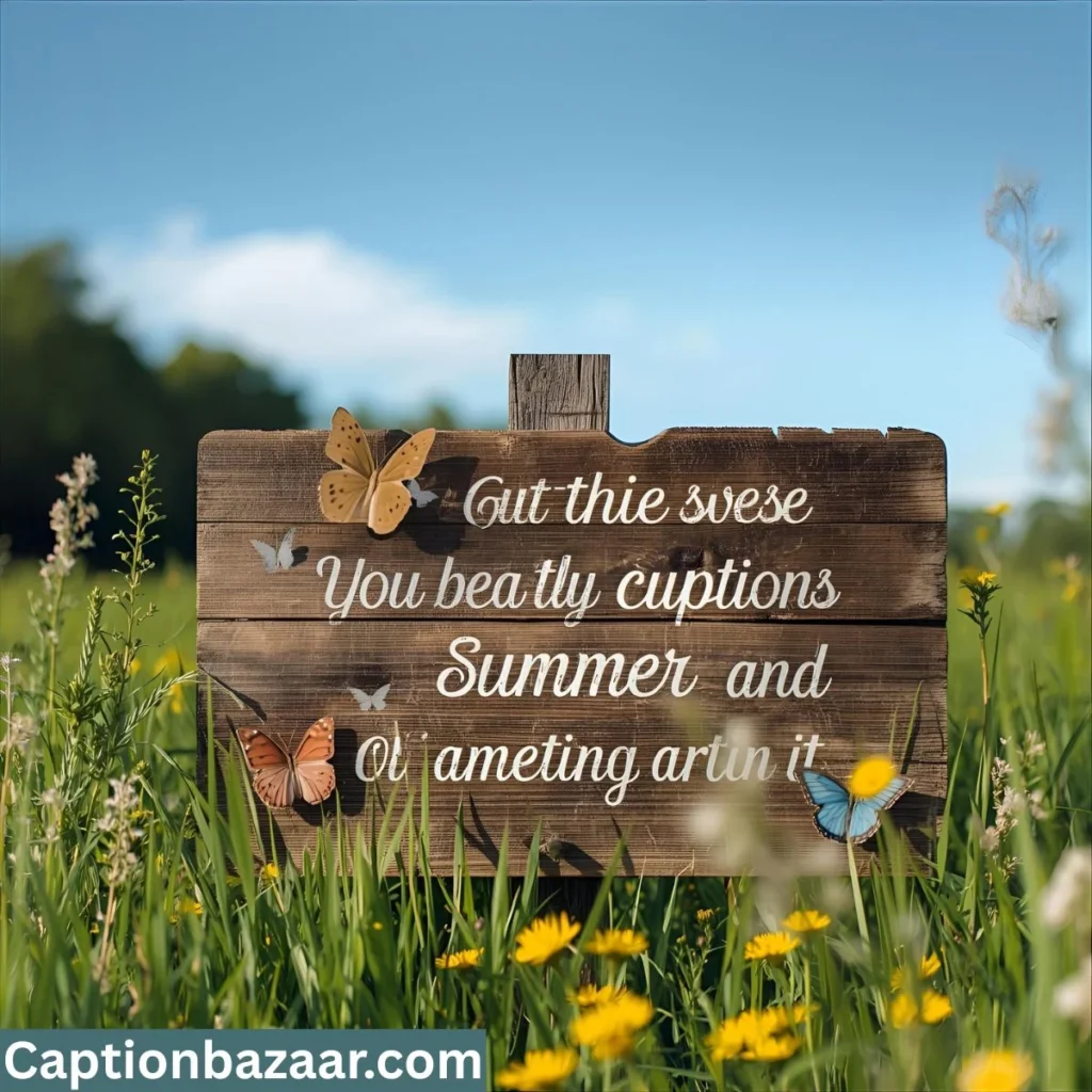 Butterfly Captions for Summer
