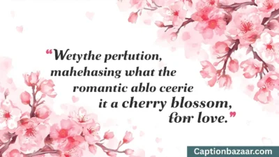 Cherry Blossom Quotes and Captions
