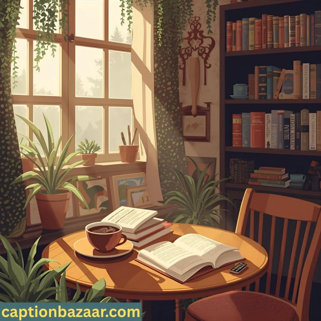 Coffee and Books Captions 