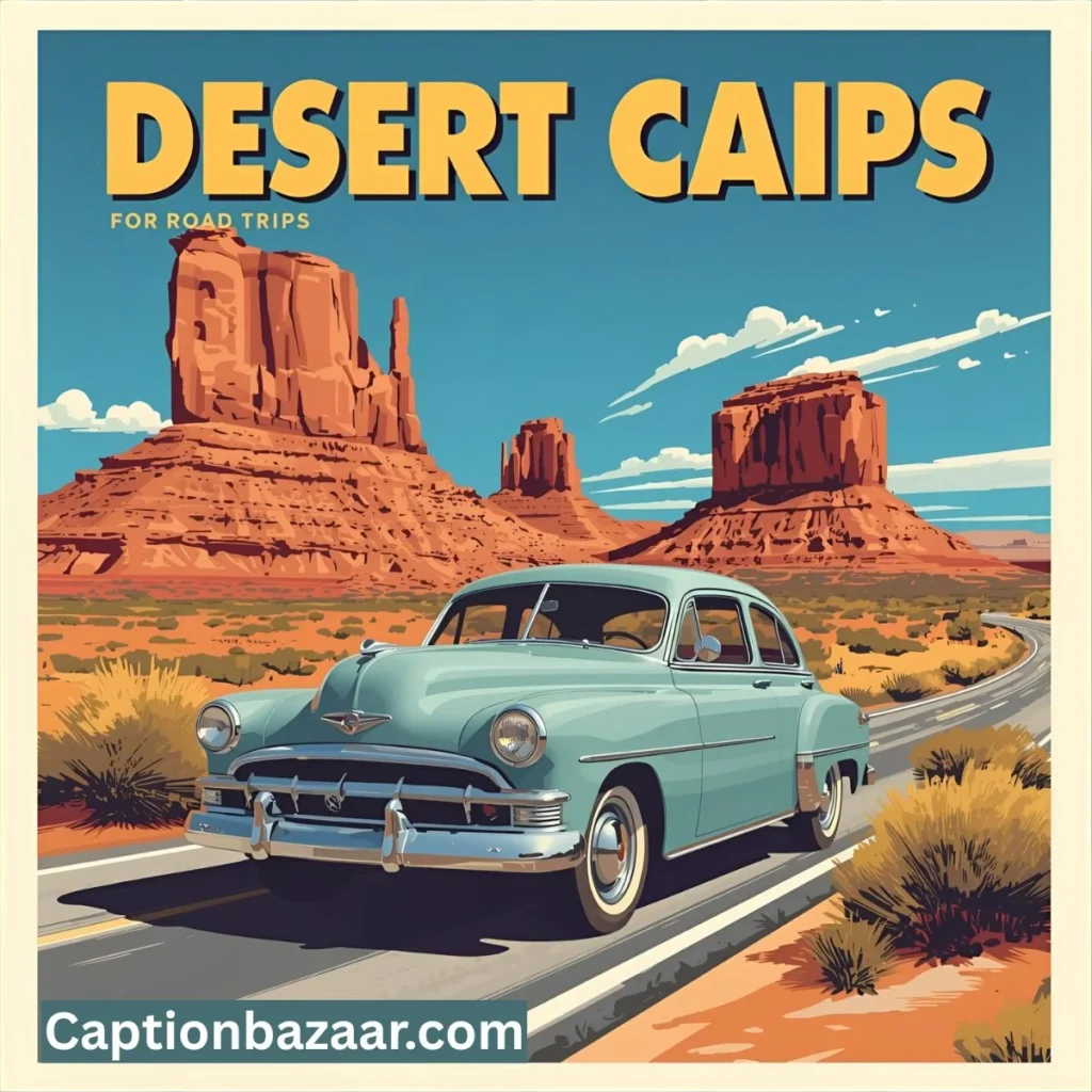 Desert Captions for Road Trips