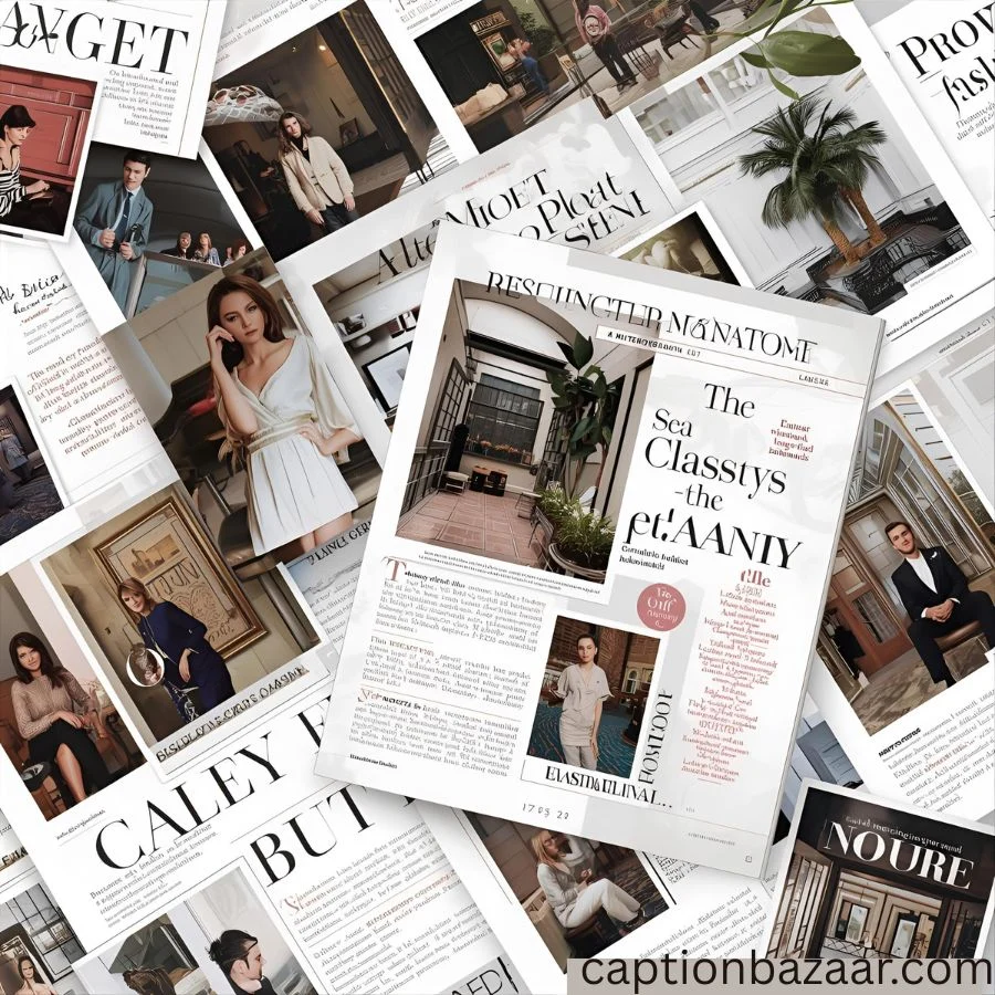 Elegant & Classy Captions