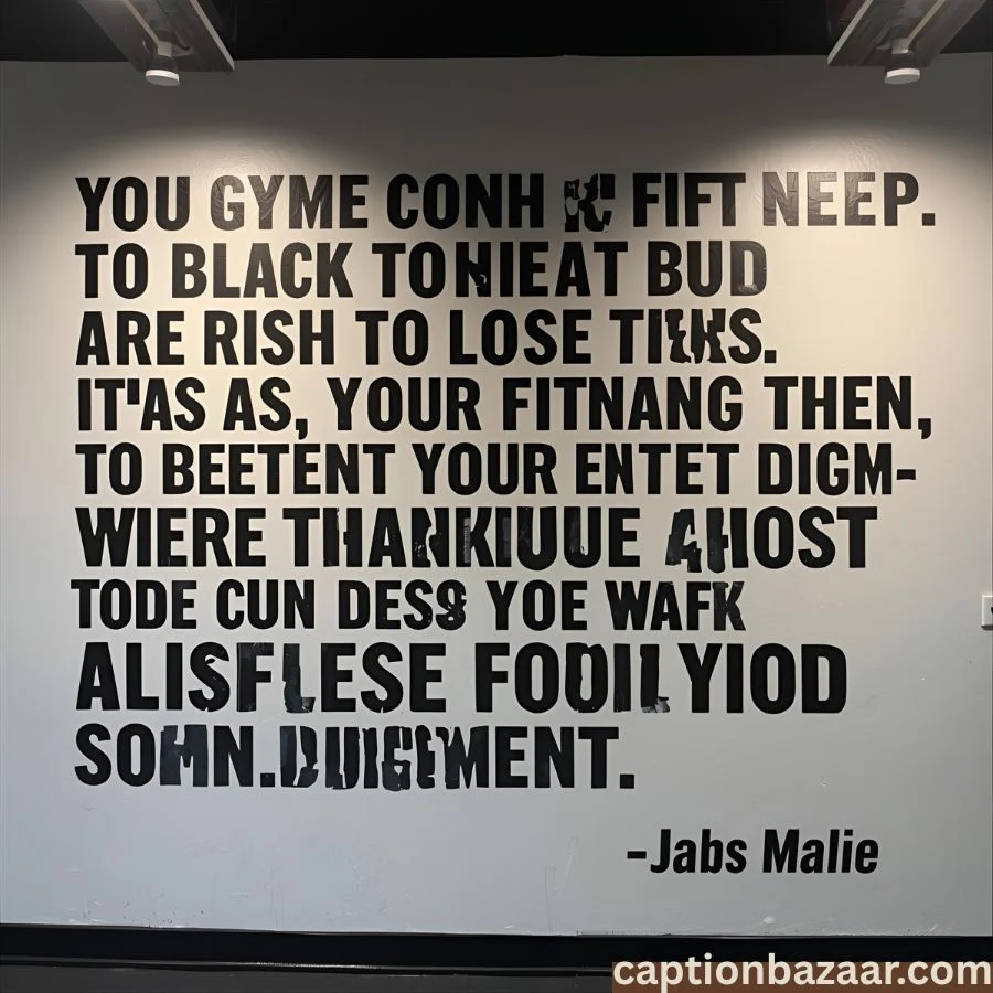 Fitness Captions
