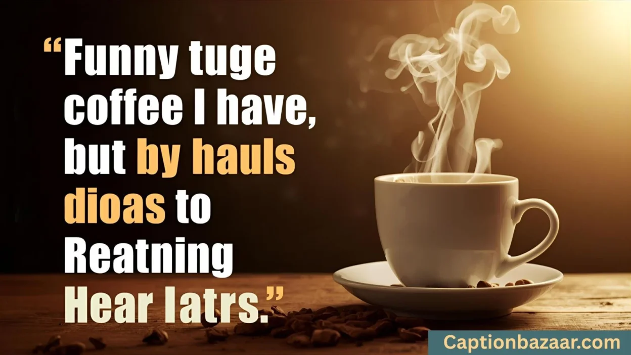 Funny Coffee Quotes And Caption