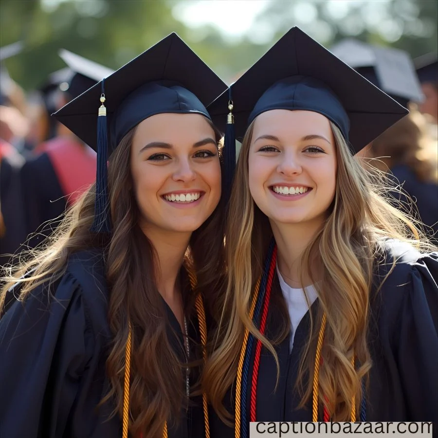 Graduation Captions for Siblings