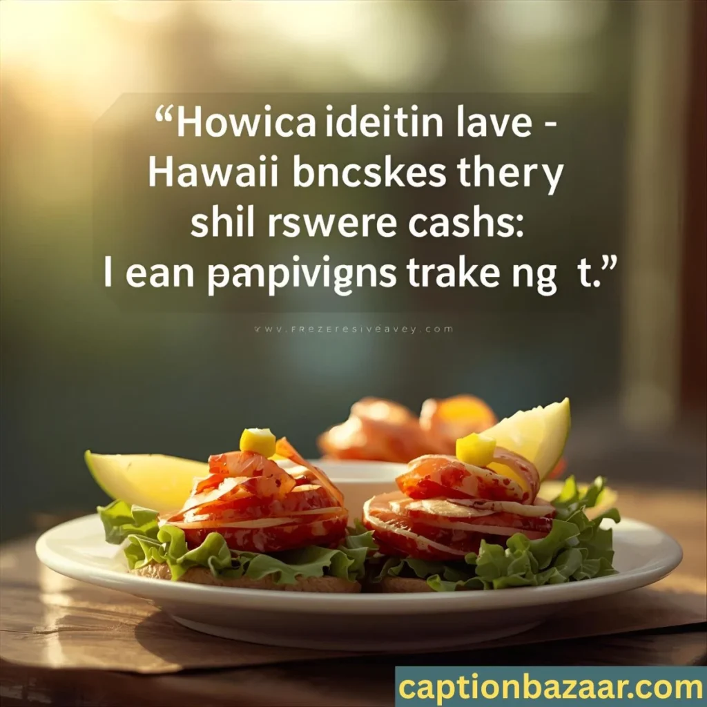 Hawaii Food Captions