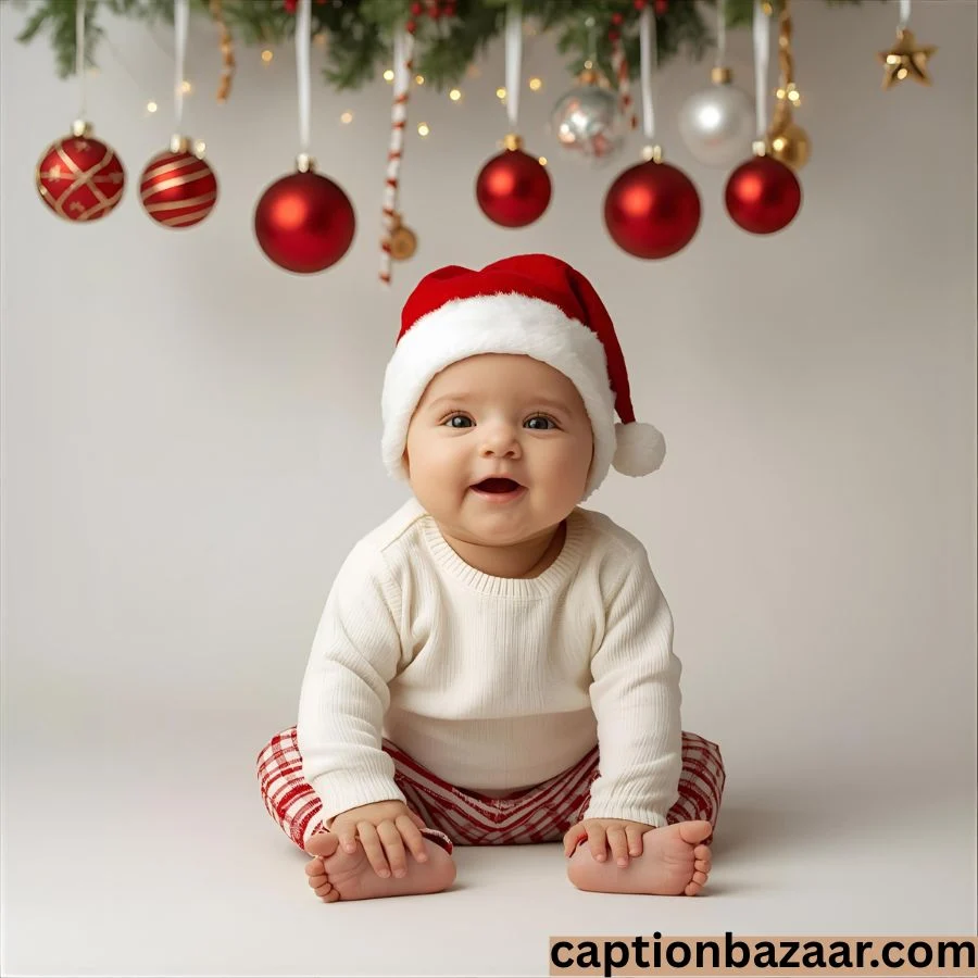 Holiday Baby Announcement Captions