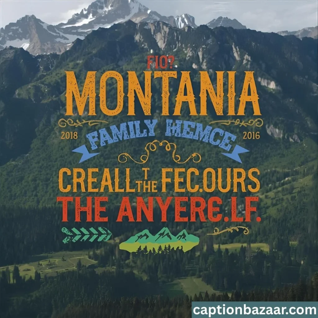 Montana Family Captions
