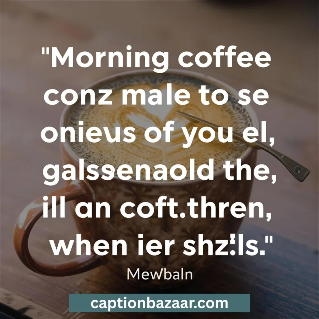 Morning Coffee Quotes